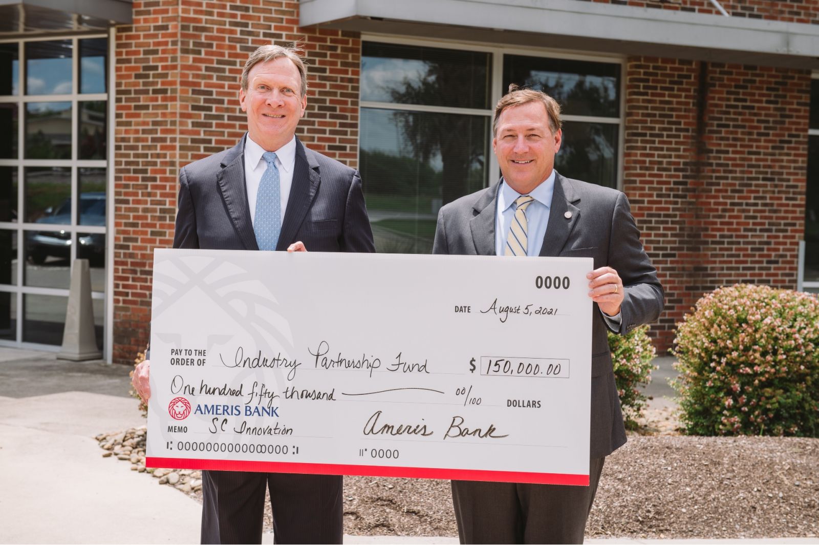 The SCRA has received from Ameris Bank the largest donation ever gifted from a bank in the organization's 38-year history. (Photo/Provided)