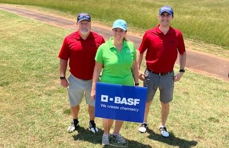 BASF's golf team, from left: Randy Stephens, Susan Giardina and Jared Bears. Not pictured: Chris Giardina. (Photo/Provided)