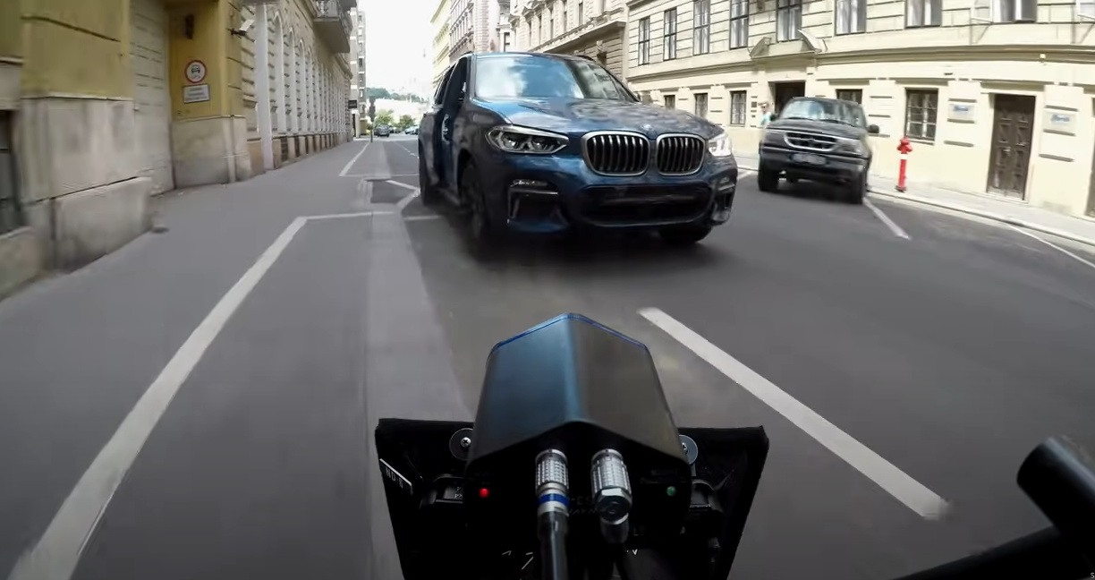 The S.C.-made BMW X3 making its appearance in the summer action film Black Widow. (Photo/Youtube)
