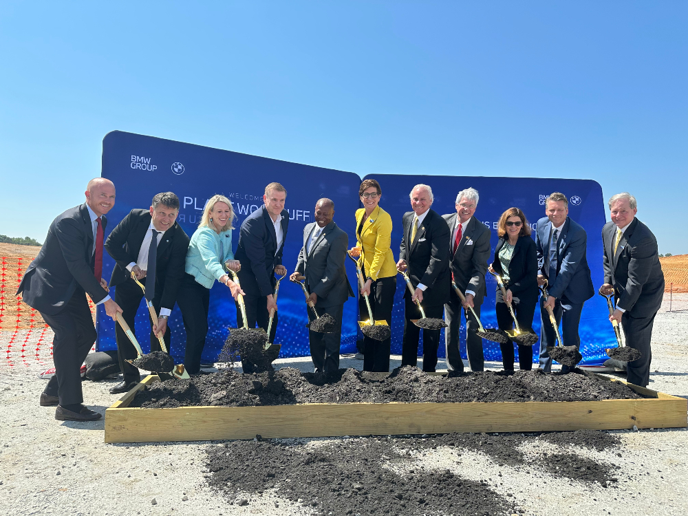 BMW Group celebrates the groundbreaking of its Plant Woodruff facility on Tuesday, June 27, 2023, with government officials. (Photo/Krys Merryman)