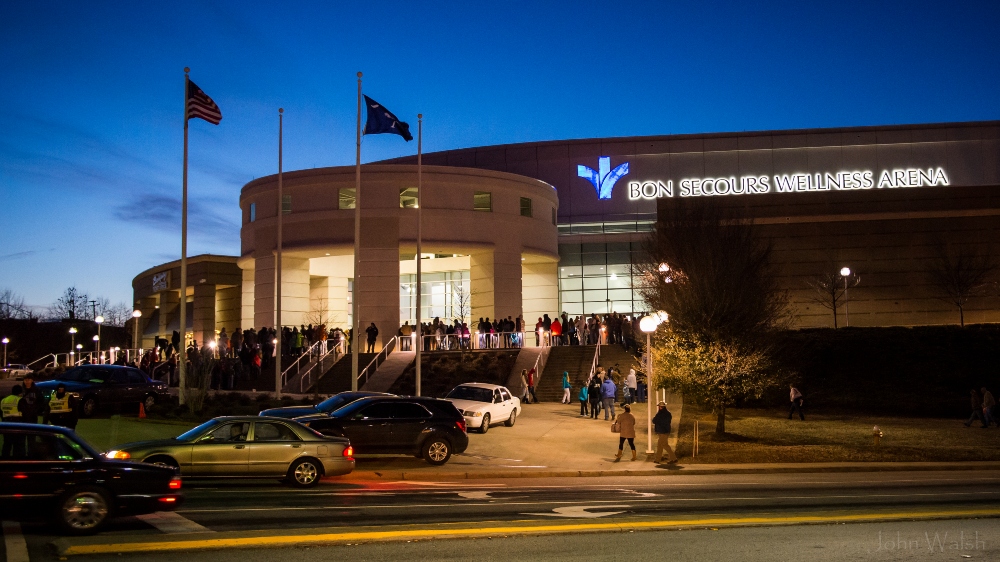 Sometimes called "The Well," the Bon Secours Wellness Arena will continue its association with the health care system at least until 2029. (Photo/Provided)