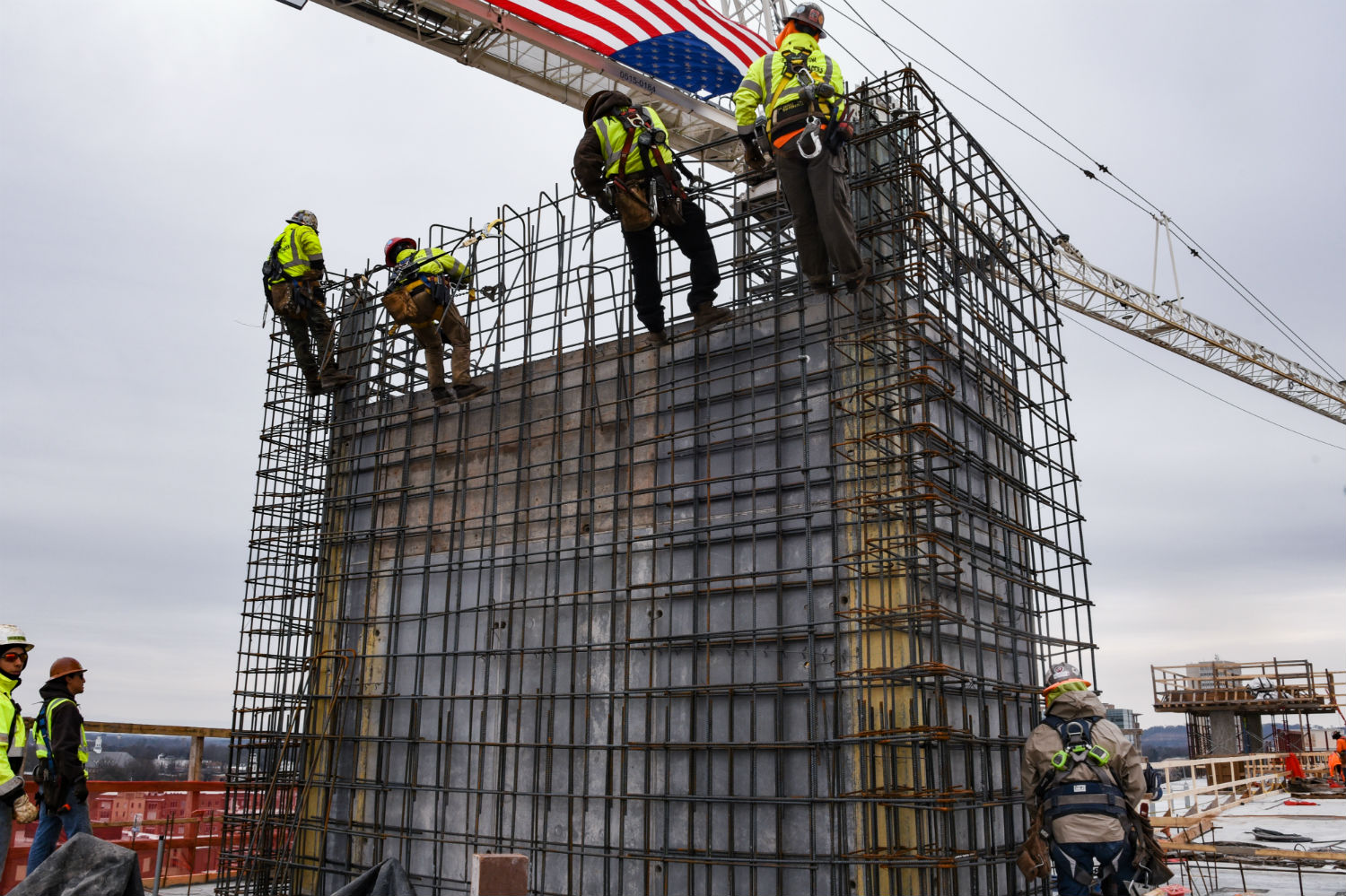 The residential component of the Camperdown development in downtown Greenville was topped out this month. (Photot/Provided)