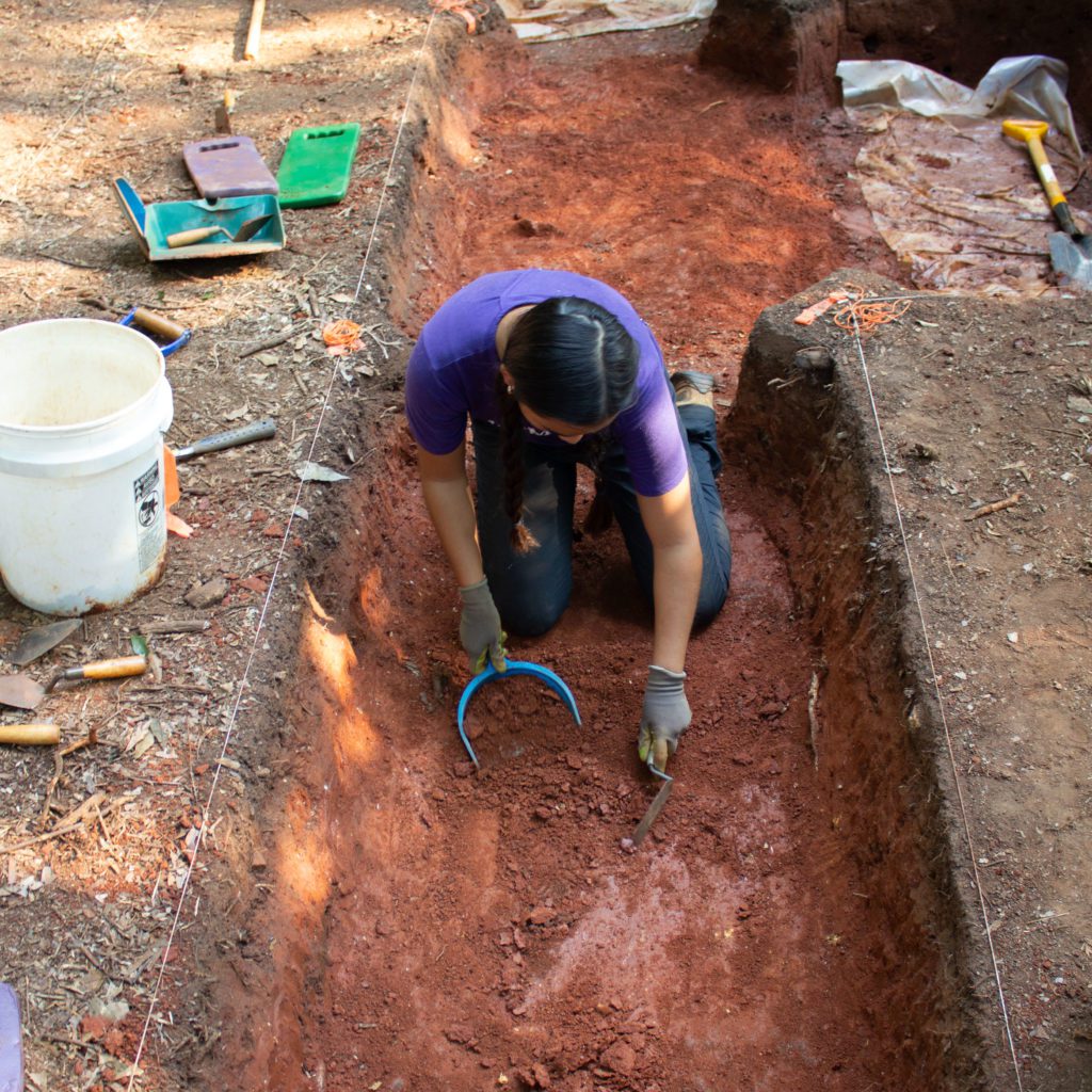 Undergraduate students like Bella Kilper also help out at the dig site. (Photo/Provided)