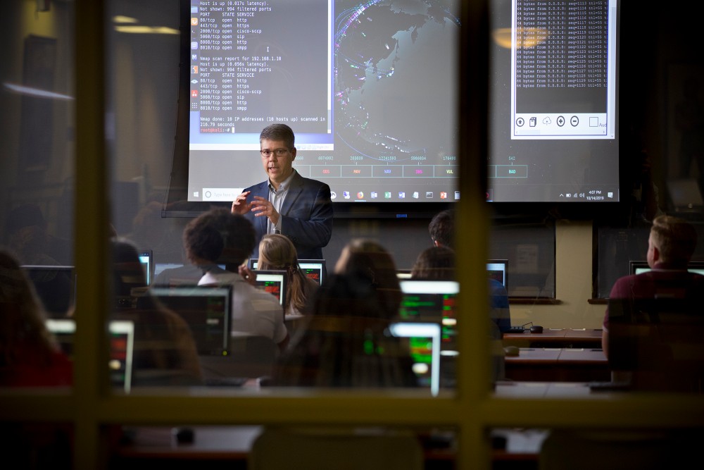 Ken Knapp is the founding director of the Anderson University Center for Cybersecurity. Starting in fall 2020, AU will begin offering four degree programs in cybersecurity. 