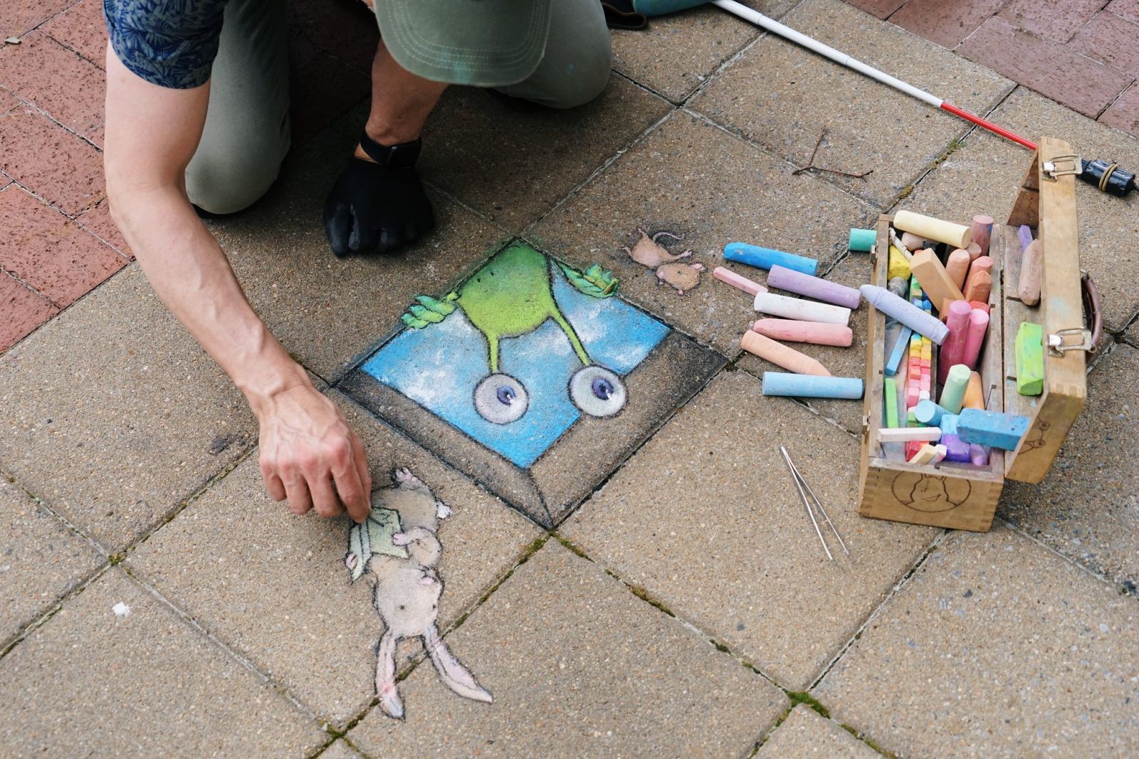 Chalk artist David Zinn will return to Main Street for the festival with his sidewalk creations and a new book. (Photo/Provided)