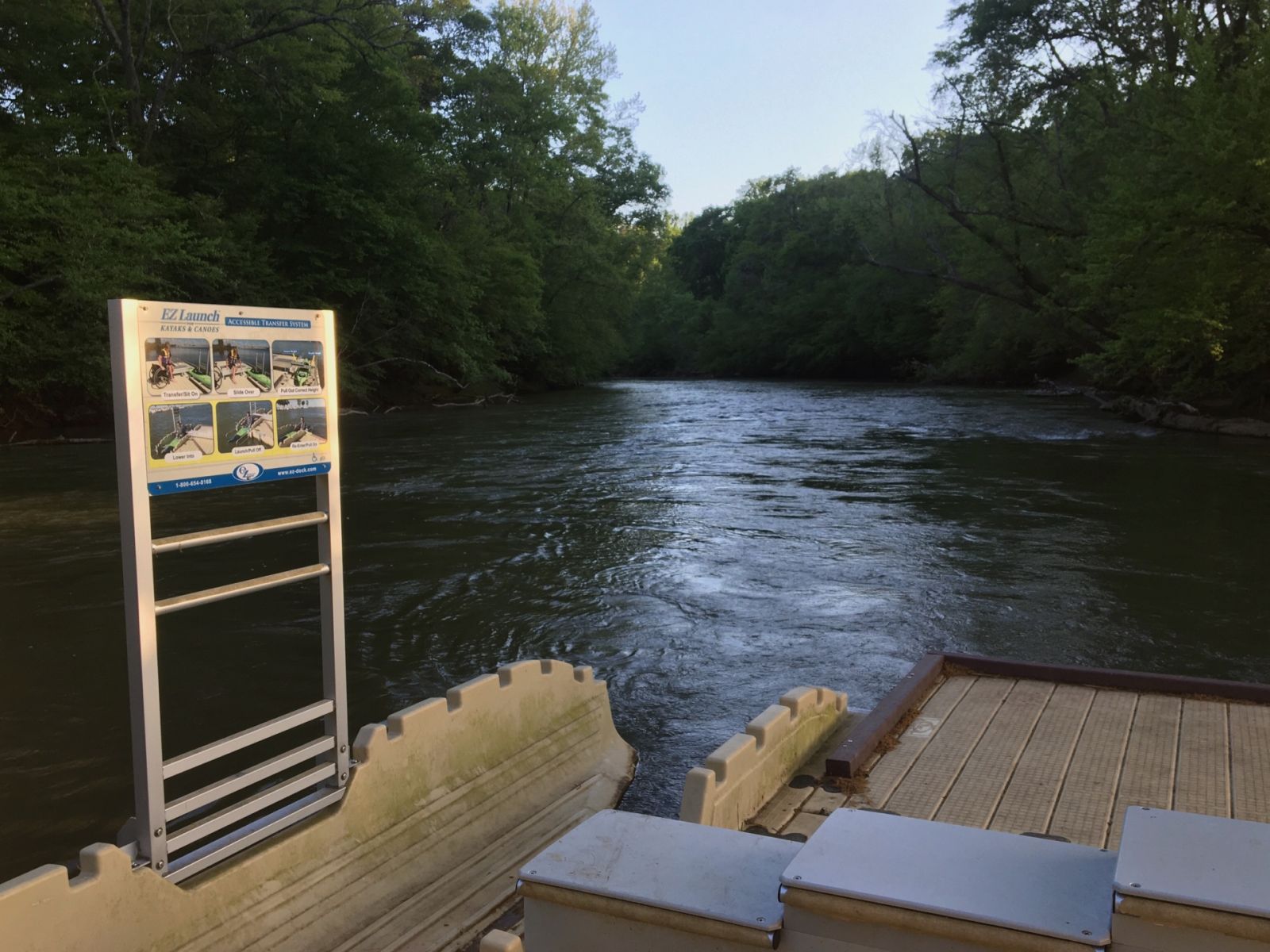 In 2019, Anderson County opened a second ADA-accessible boat launch, creating a quarter mile kayaking and tubing loop at Dolly Cooper Park. (Photo/Molly Hulsey)