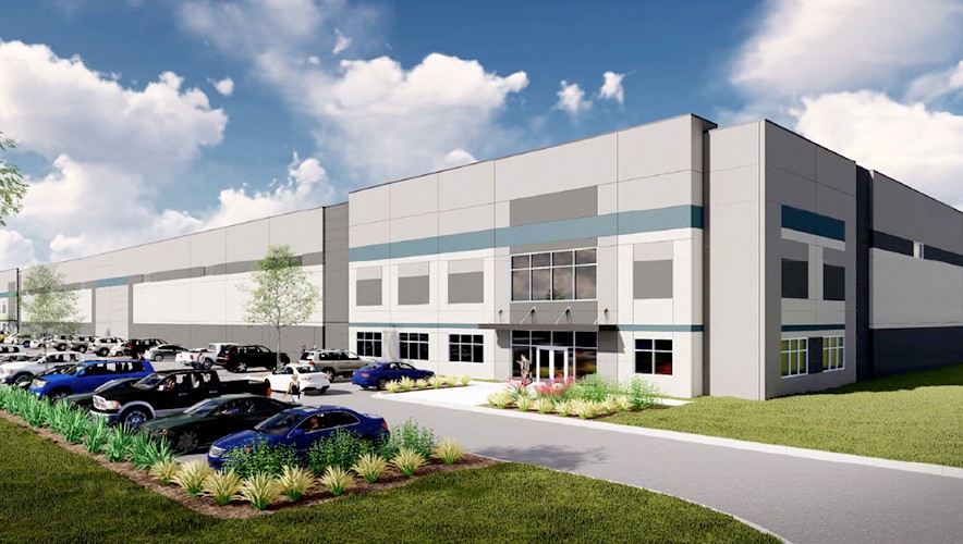 Exchange Logistics Park at I-85's first 289,173-square-foot building features 14 dock-high doors, one drive-in and a clear height of 32 feet. (Rendering/Provided)