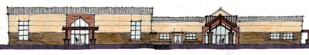 A rendering shows a vision for the Y building in the hands of the Fellowship Greenville congregation. (Rendering/Provided)