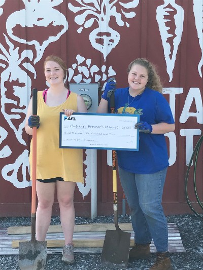 AFL's donation will help the Hub City Farmers Market purchase additional supplies and add an intern to its summer urban farm program. (Photo/Provided)