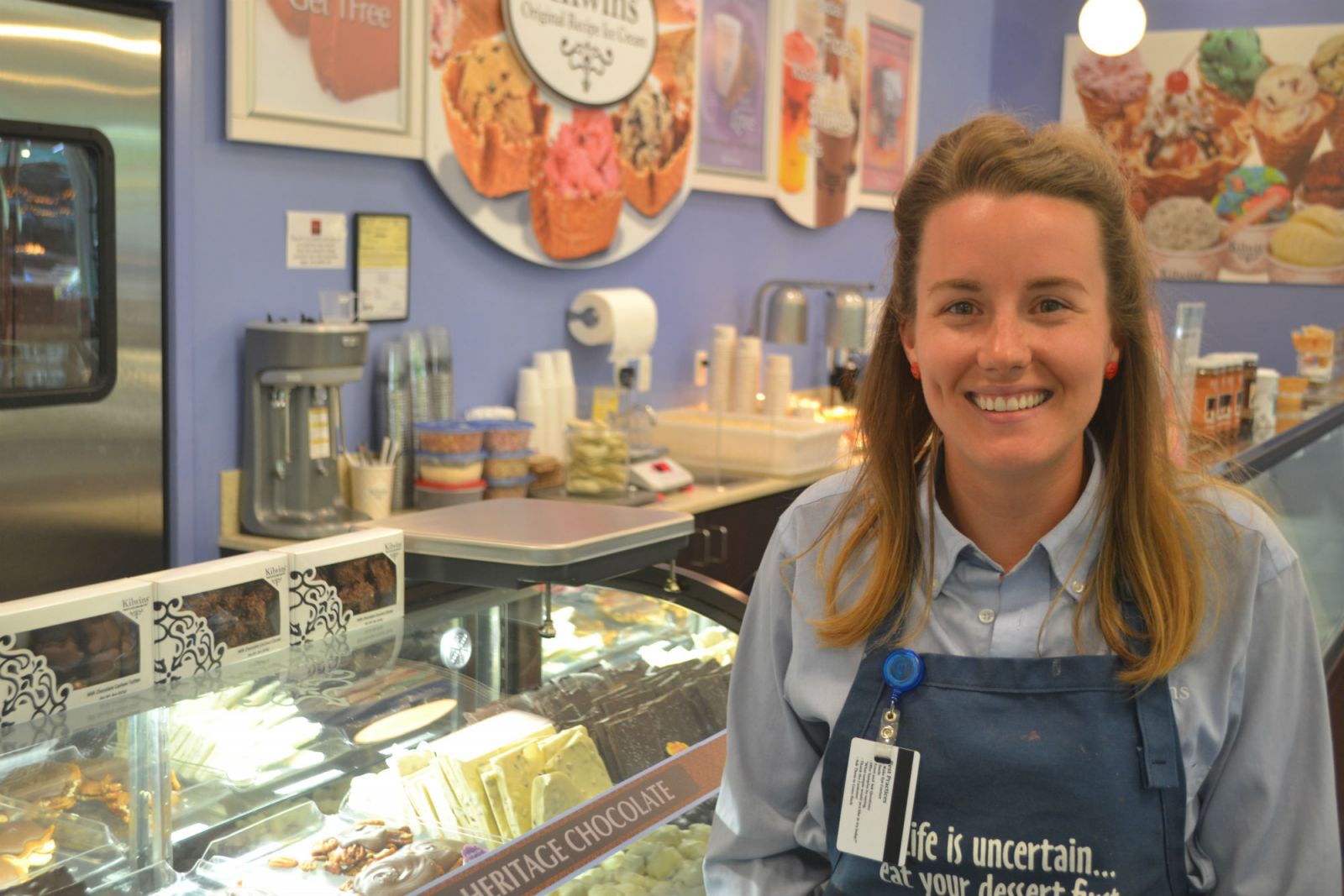 Ashley Clark, co-owner of Kilwins Chocolates, Fudge and Ice Cream at NOMA Square in Greenville, was named the 2018 South Carolina Young Entrepreneur of the Year. (Photo/Teresa Cutlip)