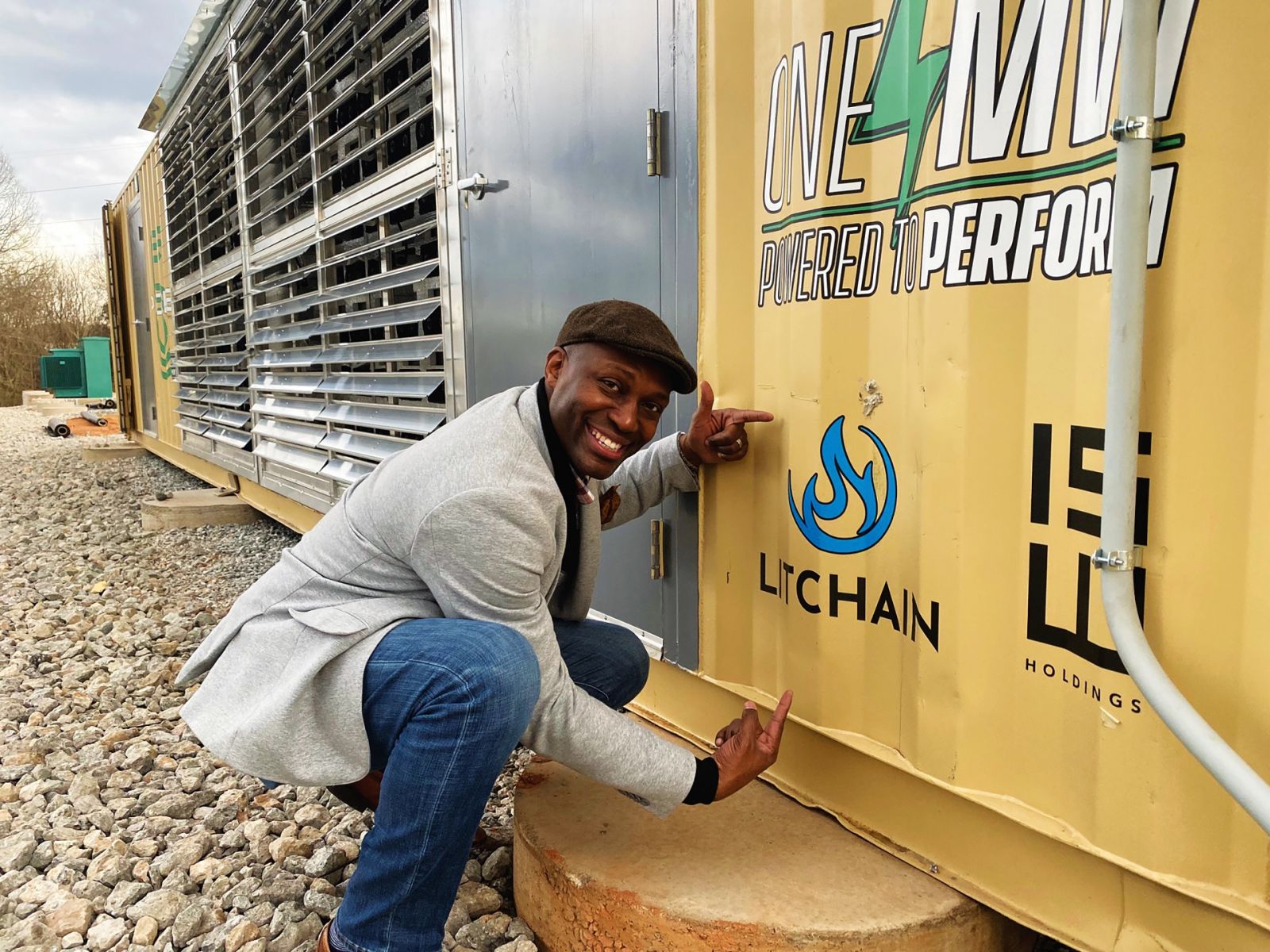 Litchain founder Tony Tate has installed a site of portable cryptomining pods in Gaffney with an $80 million investment, but he said that's just the beginning of his rollout across the state. (Photo/Provided)