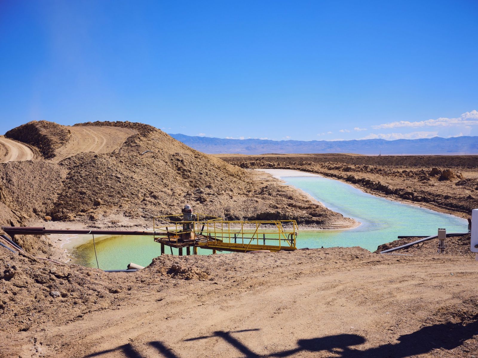 A Nevada lithium mine extracts the mineral from brine pools. (Photo/File)