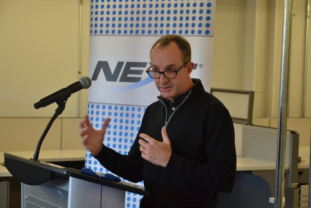 Scott Millwood, co-founder of Next, said the organization is on the hunt for a CEO and additional support. (Photo/Ross Norton)