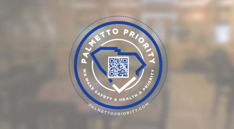 Restaurant owners that join Palmetto Priority will be sent window decals to show their commitment to the pledge's protocols. (Photo/Provided)