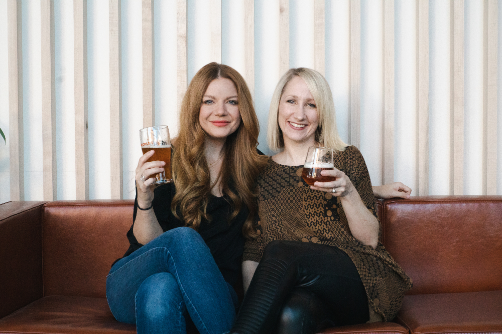 Julia Belcher, left, and business partner, Jennifer Lion, recently opened People's Tap after striking up a friendship over their love of Greenville and its food and beverage scene. (Photo/Julia Belcher)