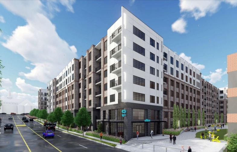 Project Unity Gateway's first phase includes multi-family housing as portrayed in renderings by McMillan Pazdan Smith Architecture. (Photo/McMillan Pazdan Smith)