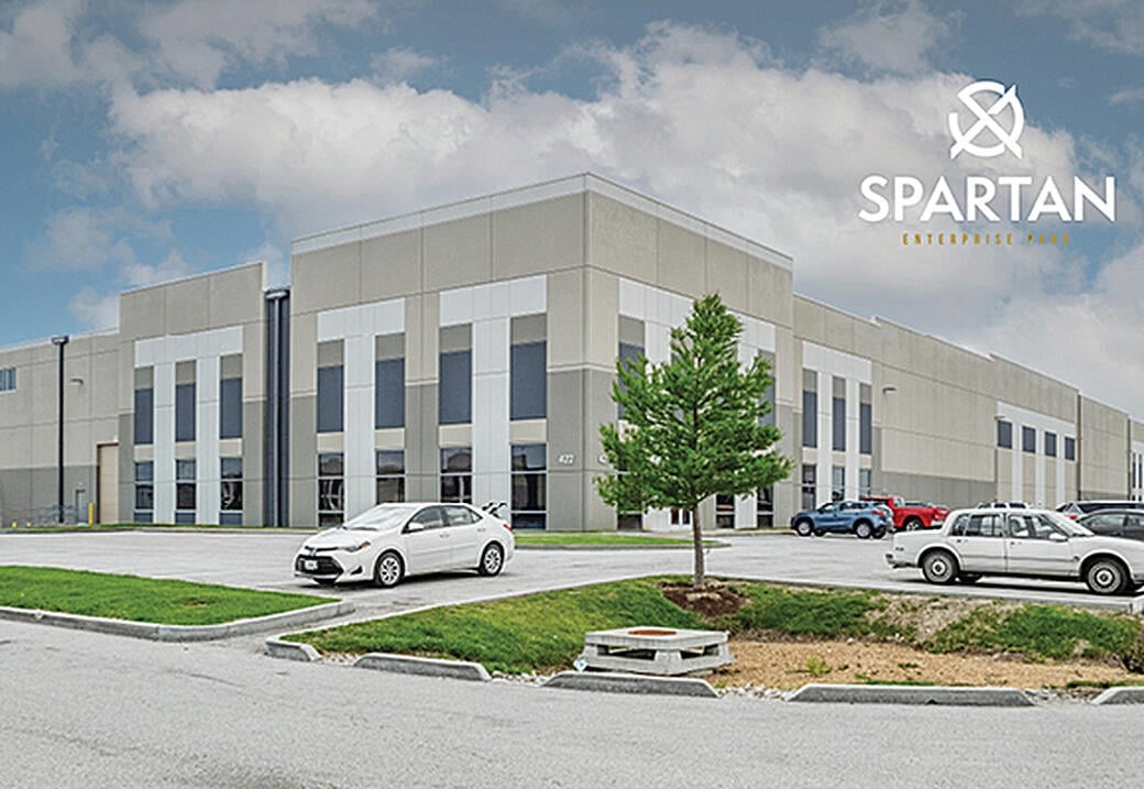 Spartan Enterprise Park, covering over 300 acres, is master planned to accommodate up to five industrial buildings, ranging in size from 287,000 square feet up to 1,528,000 square feet of contiguous space. (Rendering/Provided)