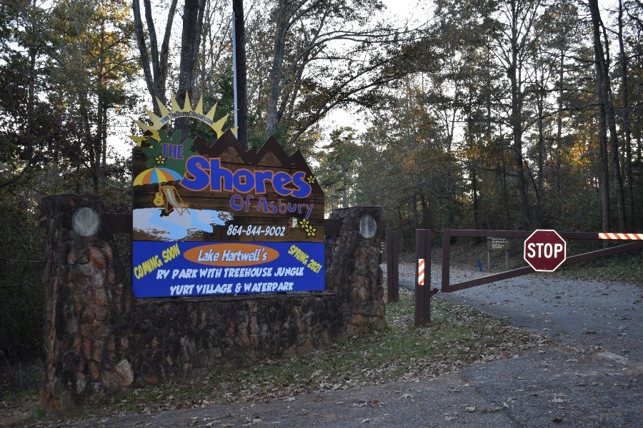 Rain delays and utility complications at the Shores of Asbury, a former county park property, have pushed back construction plans by eight months, according to developer. (Photo/Molly Hulsey)
