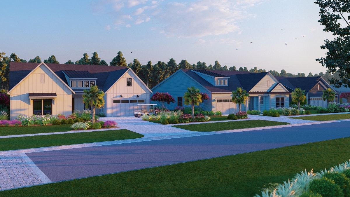 Riverton Point's three home collections feature craftsman, farmhouse and traditional architectural designs, according to the company. (Rendering/Provided)