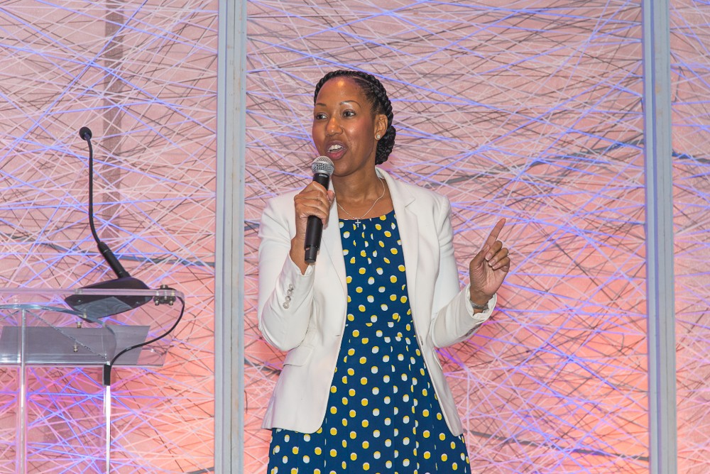 Toni Wells, owner of Bespoke Marketing, shared lessons she learned about being an entrepreneur. (Photo/Kathy Allen)