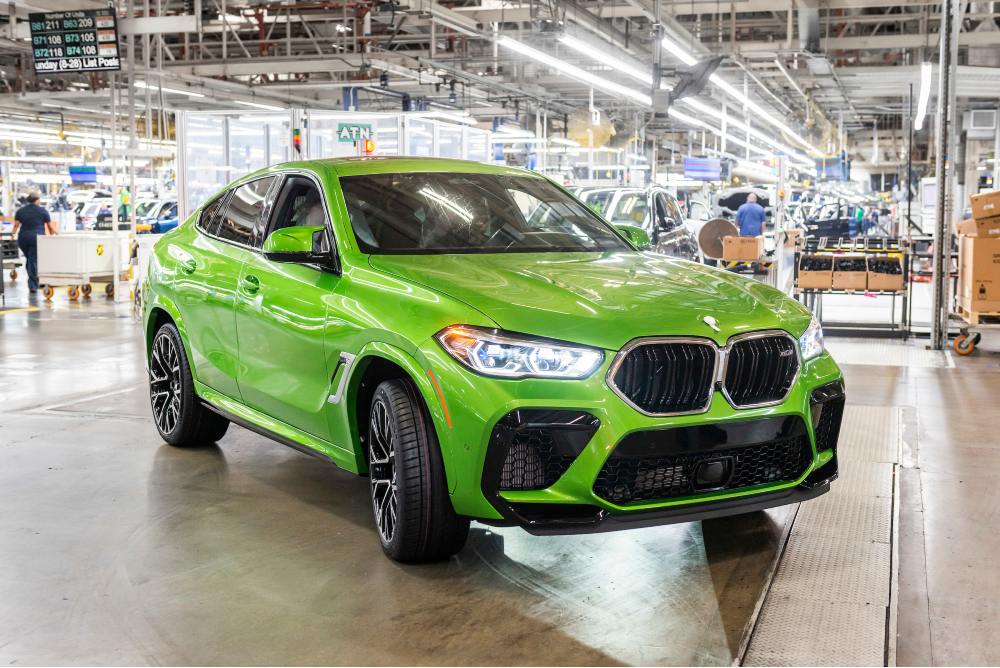 The 6 millionth BMW produced on U.S. soil rolled off the production line in Greer today. (Photo/Fred Rollison)