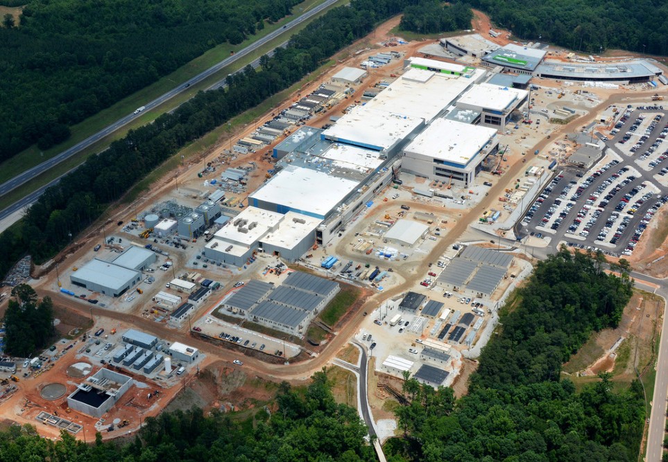 Most of Fluor's projects are large. The Takeda facilities in Covington, Ga., cover 100 acres. (Photo/Provided by Fluor)