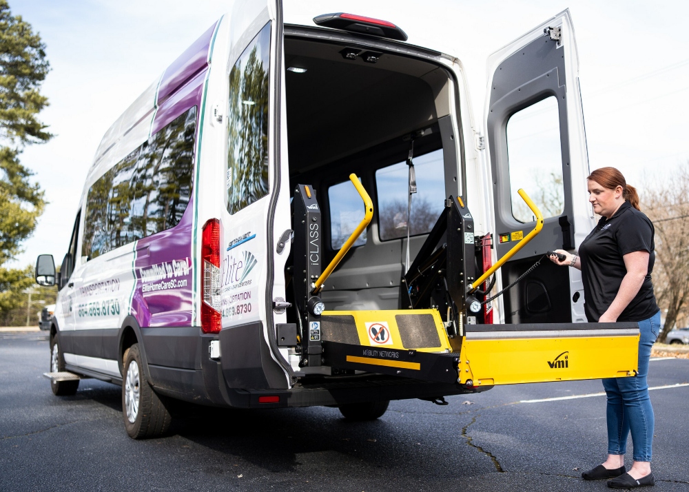 Elite vehicles are upfitted with equipment to help transport clients with mobility challenges, many of them elderly or disabled. (Photo/Provided)