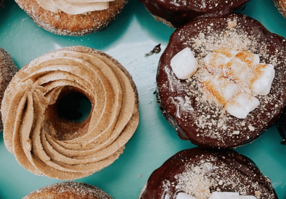 The doughnuts of Scout's Doughnuts have a layered texture, more akin to a croissant than a typical cake or quick-fry doughnut. (Photo/Scout's Doughnuts)