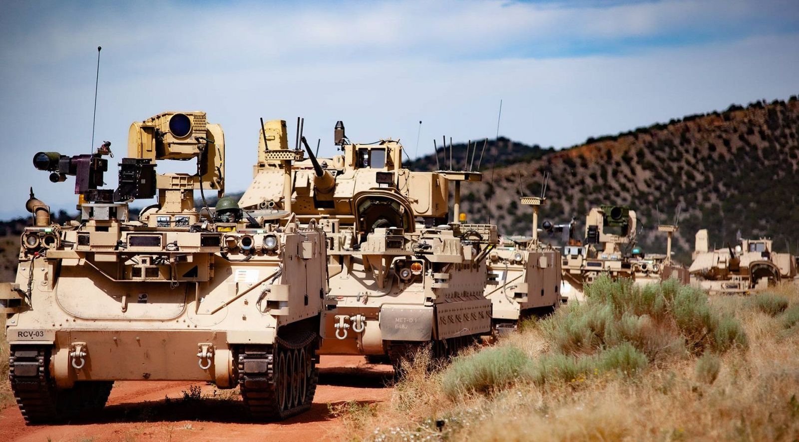 Modified Bradley Fighting Vehicles and robotic combatic vehicles were used for an experimentation project this past summer at Fort Carson, Colo. (Photo/Provided)