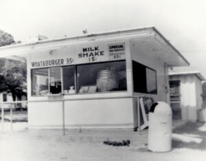 Whataburger was born more than 73 years ago when entrepreneur Harmon Dobson had the idea “to serve a burger so big that it took two hands to hold, and so good that after a single bite customers couldn’t help but exclaim, ‘What a burger!’” He named his burger stand, located on Ayers Street in Corpus Christi, Texas, “Whataburger.” (Photo/Provided)