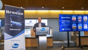 Breeze Airways will begin new service at Greenville-Spartanburg International Airport. (Photo/Greenville-Spartanburg International Airport District)