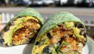 Vintage Coffee Cafe's Mount Pleasant location offers a breakfast burrito, the cafe's most popular item.