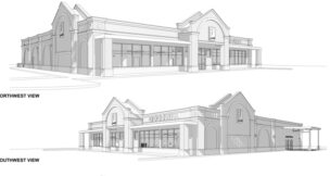 The new store, built by Sossamon Construction, is close to the old Goodwill location in Gaffney. (Rendering/Langley & Associates)