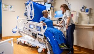 State-of-the art technology makes it possible for one health care worker to safely position a patient. (Photo/Prisma Health)